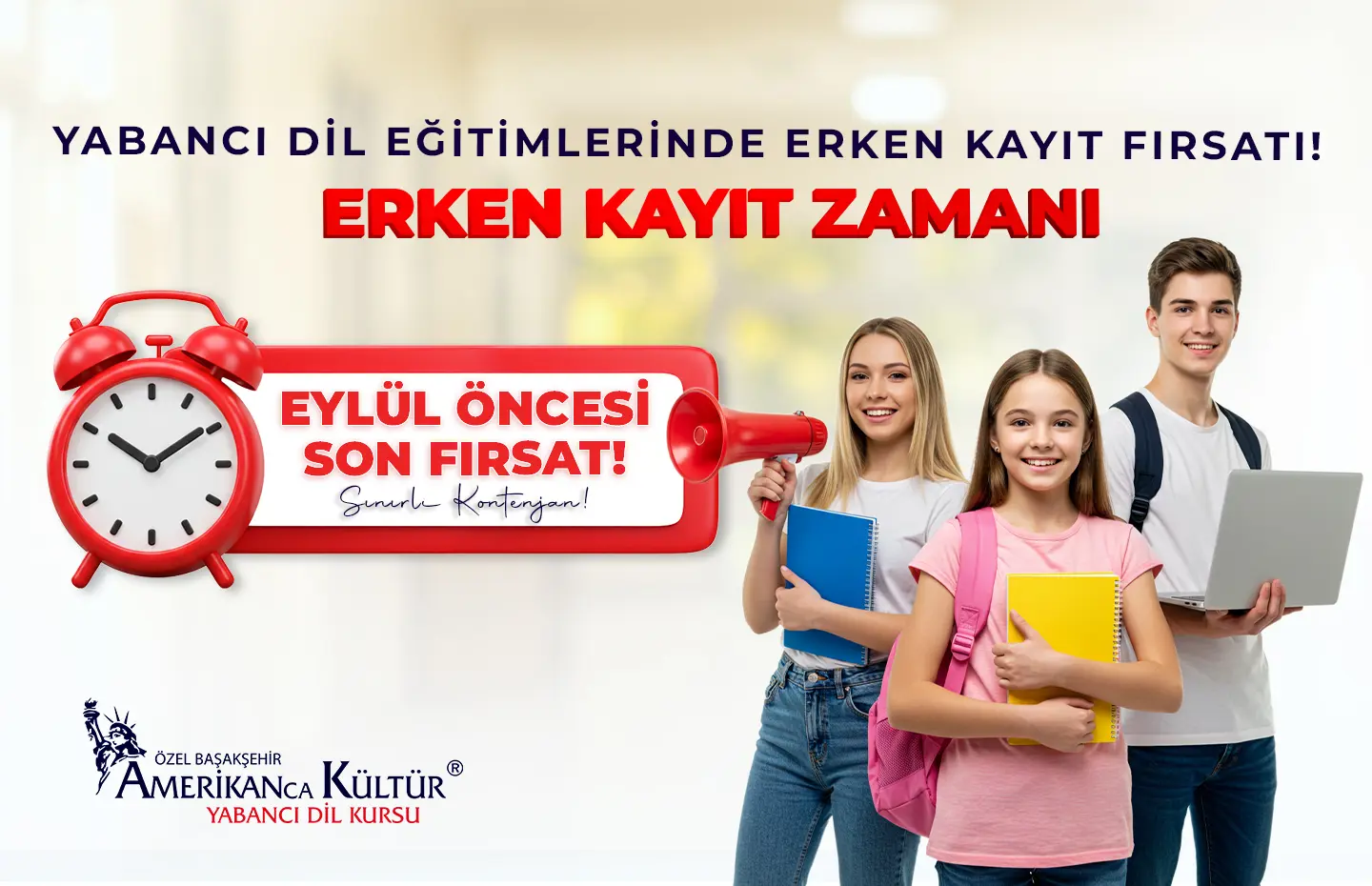 Yabancı Dil Eğitimlerinde Erken Kayıt Fırsatı